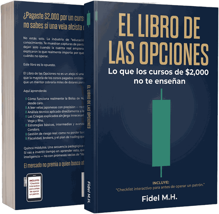 El Libro de las Opciones de Fidel M.H., portada y contraportada